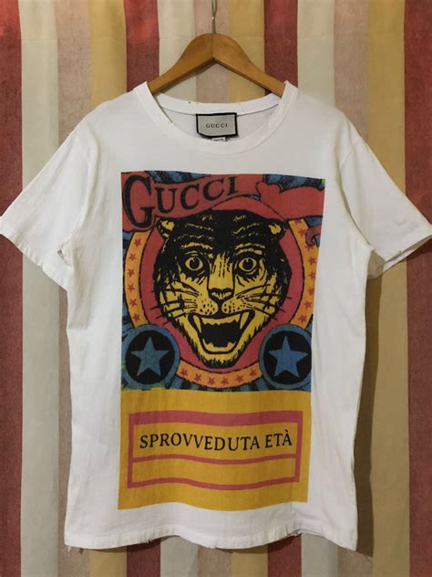 sprovveduta gioventù gucci|Gucci 'Sprovveduta Eta' Tiger Printed T.